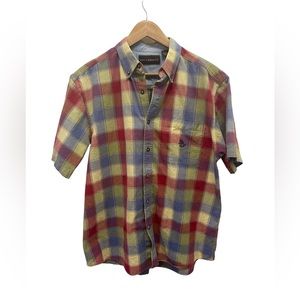 Bit&Bridle plaid short sleeve button up shirt